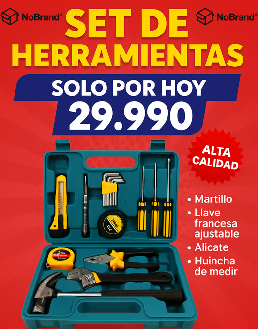 Set de herramientas 14 piezas