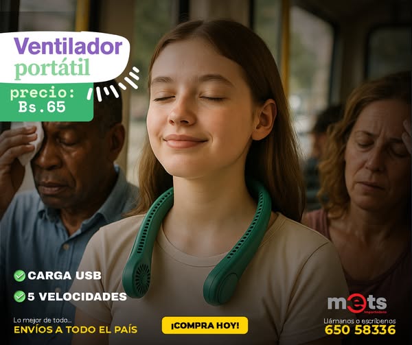 Ventilador de cuello portatil